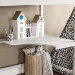 ΚΟΥΚΕΤΑ ΠΑΙΔΙΚΗ ΜΕ ΓΡΑΦΕΙΟ AKRON HM21311.01 ΞΥΛΟ ΠΕΥΚΟΥ ΛΕΥΚΟ--ME ΣΤΡΩΜΑ 90x190εκ - Image 6