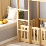 ΚΟΥΚΕΤΑ ΠΑΙΔΙΚΗ ΜΕ ΠΑΡΚΑΚΙ PLAYKID HM21312 ΞΥΛΟ ΠΕΥΚΟΥ ΦΥΣΙΚΟ--ME ΣΤΡΩΜΑ 90x190εκ - Image 6