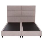 ΚΡΕΒΑΤΙ MILO HM616.32 ΜΠΕΖ ΥΦΑΣΜΑ ΓΙΑ ΣΤΡΩΜΑ 160x200εκ - Image 4