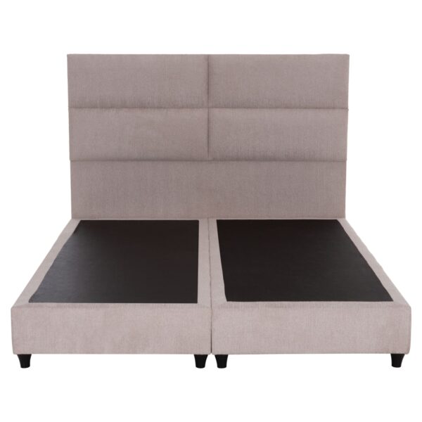 ΚΡΕΒΑΤΙ MILO HM616.32 ΜΠΕΖ ΥΦΑΣΜΑ ΓΙΑ ΣΤΡΩΜΑ 160x200εκ - Image 4