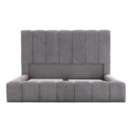 ΚΡΕΒΑΤΙ REMO ΜΕ ΑΠΟΘΗΚΕΥΤΙΚΟ ΧΩΡΟ HM719.22 ΥΦΑΣΜΑ TEDDY ΓΚΡΙ-ΓΙΑ ΣΤΡΩΜΑ 160x200εκ - Image 8