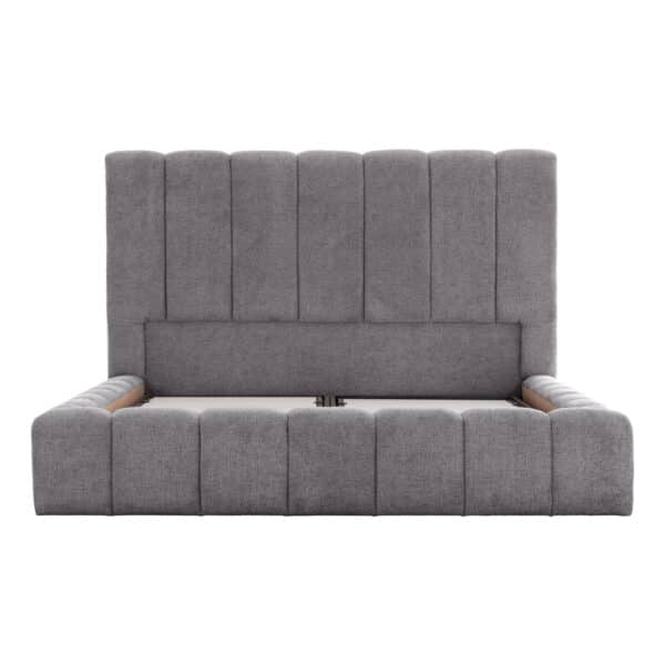 ΚΡΕΒΑΤΙ REMO ΜΕ ΑΠΟΘΗΚΕΥΤΙΚΟ ΧΩΡΟ HM719.22 ΥΦΑΣΜΑ TEDDY ΓΚΡΙ-ΓΙΑ ΣΤΡΩΜΑ 160x200εκ - Image 8