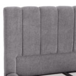 ΚΡΕΒΑΤΙ REMO ΜΕ ΑΠΟΘΗΚΕΥΤΙΚΟ ΧΩΡΟ HM719.22 ΥΦΑΣΜΑ TEDDY ΓΚΡΙ-ΓΙΑ ΣΤΡΩΜΑ 160x200εκ - Image 4