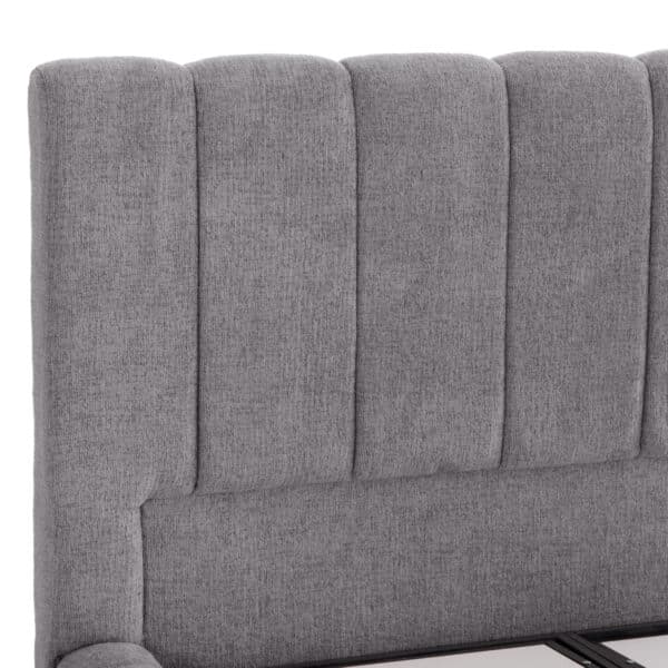 ΚΡΕΒΑΤΙ REMO ΜΕ ΑΠΟΘΗΚΕΥΤΙΚΟ ΧΩΡΟ HM719.22 ΥΦΑΣΜΑ TEDDY ΓΚΡΙ-ΓΙΑ ΣΤΡΩΜΑ 160x200εκ - Image 4