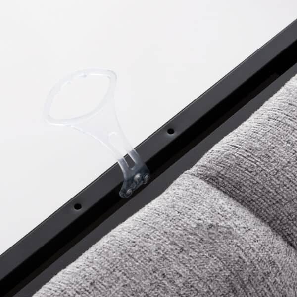 ΚΡΕΒΑΤΙ REMO ΜΕ ΑΠΟΘΗΚΕΥΤΙΚΟ ΧΩΡΟ HM719.22 ΥΦΑΣΜΑ TEDDY ΓΚΡΙ-ΓΙΑ ΣΤΡΩΜΑ 160x200εκ - Image 3