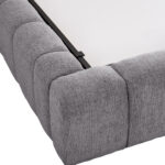 ΚΡΕΒΑΤΙ REMO ΜΕ ΑΠΟΘΗΚΕΥΤΙΚΟ ΧΩΡΟ HM719.22 ΥΦΑΣΜΑ TEDDY ΓΚΡΙ-ΓΙΑ ΣΤΡΩΜΑ 160x200εκ - Image 2