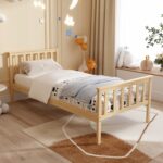 ΚΡΕΒΑΤΙ ΠΑΙΔΙΚΟ ΜΕ ΣΤΡΩΜΑ GIMLY HM21300 ΞΥΛΟ ΠΕΥΚΟΥ ΣΕ ΦΥΣΙΚΟ ΓΙΑ ΣΤΡΩΜΑ 90x190εκ - Image 2