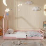 ΚΡΕΒΑΤΙ ΠΑΙΔΙΚΟ ΜΕ ΣΤΡΩΜΑ HOUSER HM21301.02 ΞΥΛΟ ΠΕΥΚΟΥ ΣΕ ΡΟΖ--ΣΤΡΩΜΑ 90x190εκ - Image 5