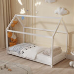 ΚΡΕΒΑΤΙ ΠΑΙΔΙΚΟ ΜΕ ΣΤΡΩΜΑ PEPE HM21302.01 ΞΥΛΟ ΠΕΥΚΟΥ ΣΕ ΛΕΥΚΟ--ΣΤΡΩΜΑ 90x190εκ - Image 2