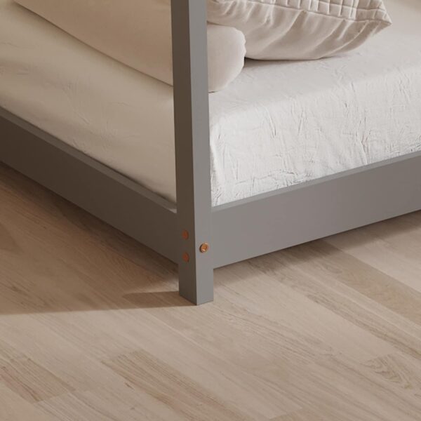 ΚΡΕΒΑΤΙ ΠΑΙΔΙΚΟ ΜΕ ΣΤΡΩΜΑ PEPE HM21302.02 ΞΥΛΟ ΠΕΥΚΟΥ ΣΕ ΓΚΡΙ--ΣΤΡΩΜΑ 90x190εκ - Image 6