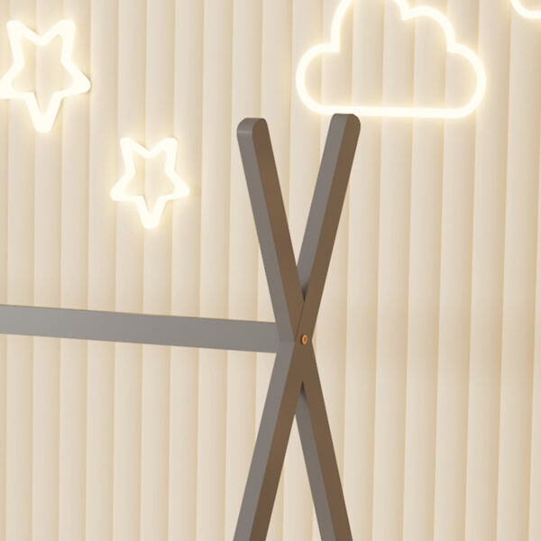 ΚΡΕΒΑΤΙ ΠΑΙΔΙΚΟ ΜΕ ΣΤΡΩΜΑ MUNK HM21306.02 ΞΥΛΟ ΠΕΥΚΟΥ ΣΕ ΓΚΡΙ--ΣΤΡΩΜΑ 90x190εκ - Image 6