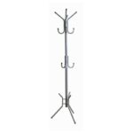 LEROY Καλόγερος Μέταλλο Βαφή Silver 38x38x176cm - Image 5