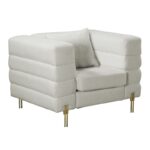 MORRIS Πολυθρόνα Σαλονιού - Καθιστικού, Ύφασμα Teddy Άσπρο 103x84x76cm - Image 9