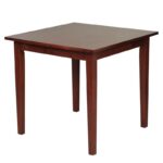 NATURALE Τραπέζι Καρυδί Mdf 80x80x74cm - Image 5