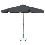 ΟΜΠΡΕΛΑ Αλουμινίου Σκελετός Ανθρακί - Ύφασμα Γκρι Φ 2m (H 2,2m) - Image 5