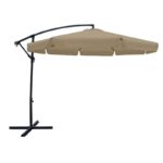 ΟΜΠΡΕΛΑ HANGING Αλουμινίου Σκελετός Ανθρακί, Ύφασμα Μπεζ, Βάση Μέταλλο Βαφή Ανθρακί Φ 3m (H 2,6m) - Image 5