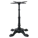 ΠΑΡΑΔΟΣΙΑΚΟ Πόδι Τραπεζιού 4-Νυχο Μαντέμι Μαύρο Βαρέως Τύπου 47x47x72cm - Image 5