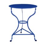 ΠΑΡΑΔΟΣΙΑΚΟ Τραπέζι - K/D - Μέταλλο Βαφή Μπλε Φ60x71cm - Image 5