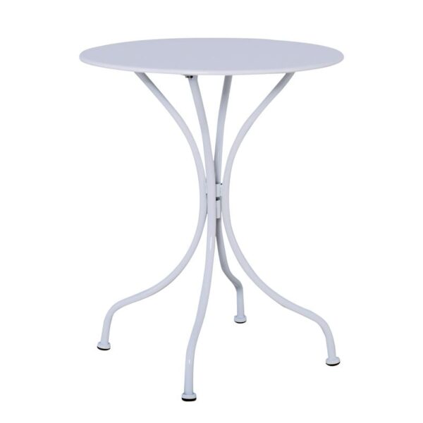 PARK Τραπέζι Μέταλλο Βαφή Άσπρο Φ60cm H.70cm - Image 7