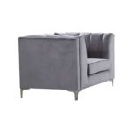 PARSON Πολυθρόνα Σαλονιού - Καθιστικού, Ύφασμα Velure Απόχρωση Σκούρο Γκρι 103x87x79cm - Image 7