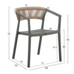 ΠΟΛΥΘΡΟΝΑ ΠΟΛΥΠΡΟΠΥΛΕΝΙΟΥ BOGI HM6240.05 OLIVE GREEN--P.P. ΜΠΕΖ ΣΧΟΙΝΙ 56,5x53x80Υεκ - Image 2