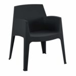 ΠΟΛΥΘΡΟΝΑ ΠΟΛΥΠΡΟΠΥΛΕΝΙΟΥ SLEEK HM6370.02 ΜΑΥΡΗ 68x63x82,5Υεκ.