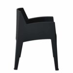 ΠΟΛΥΘΡΟΝΑ ΠΟΛΥΠΡΟΠΥΛΕΝΙΟΥ SLEEK HM6370.02 ΜΑΥΡΗ 68x63x82,5Υεκ. - Image 4