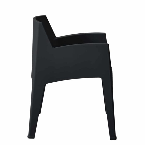 ΠΟΛΥΘΡΟΝΑ ΠΟΛΥΠΡΟΠΥΛΕΝΙΟΥ SLEEK HM6370.02 ΜΑΥΡΗ 68x63x82,5Υεκ. - Image 4