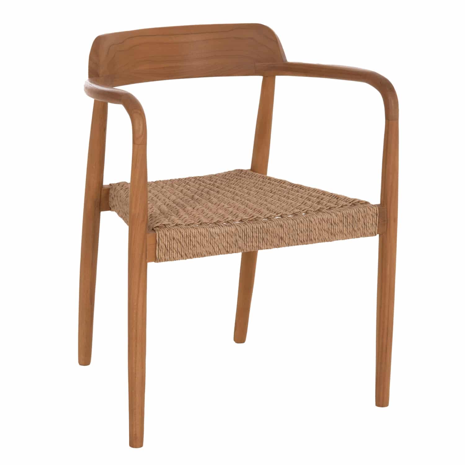 HM18350 ΠΟΛΥΘΡΟΝΑ ΤΡΑΠΕΖΑΡΙΑΣ ROBBY HM18350 ΞΥΛΟ TEAK & ΣΧΟΙΝΙ VIRO ΦΥΣΙΚΟ 55x50x71Υεκ. - Image 1