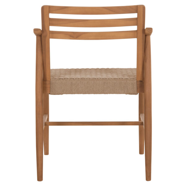 ΠΟΛΥΘΡΟΝΑ ΤΡΑΠΕΖΑΡΙΑΣ ROBIN HM18351 ΞΥΛΟ TEAK & ΣΧΟΙΝΙ VIRO ΦΥΣΙΚΟ 53,5x60x78Υεκ - Image 6