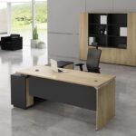 PROJECT Γραφείο Δεξιά Γωνία, Απόχρωση Sonoma - Γκρι 180x80/160x40 (H.75)cm - Image 5