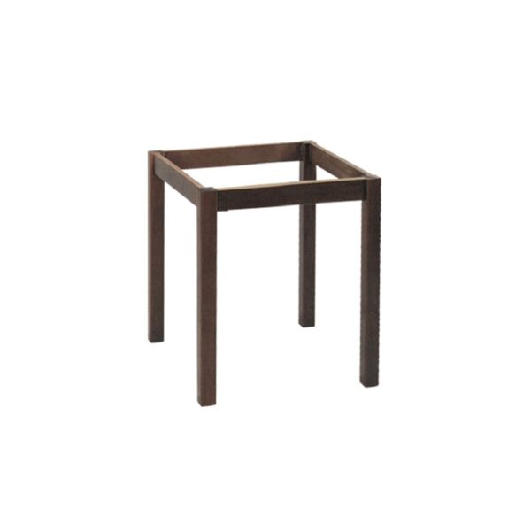 ΚΑΦΕΝΕΙΟΥ Βάση Τραπεζιού Οξιά Λυόμενη για Επιφάνεια 70x70cm, Βαφή Εμποτισμού Καρυδί 59x59x73cm - Image 6