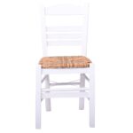 ΣΙΦΝΟΣ Καρέκλα Οξιά Βαφή Εμποτισμού Λάκα Άσπρο, Κάθισμα Ψάθα 41x45x88cm - Image 17