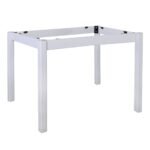 ΚΑΦΕΝΕΙΟΥ Βάση Τραπεζιού Οξιά Λυόμενη για Επιφάνεια 80x120cm Βαφή Εμποτισμού Λάκα Άσπρο 69x109x73cm - Image 8