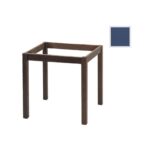 ΚΑΦΕΝΕΙΟΥ Βάση Τραπεζιού Οξιά Λυόμενη για Επιφάνεια 60x60cm, Βαφή Εμποτισμού Ανιλίνη Μπλε 49x49x73cm - Image 6