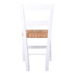 ΣΥΡΟΣ Καρέκλα Οξιά Βαφή Εμποτισμού Λάκα Άσπρο, Κάθισμα Ψάθα 41x45x88cm - Image 14