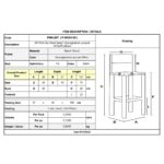 ΣΙΦΝΟΣ Σκαμπό BAR με Πλάτη, Οξιά Βαφή Εμποτισμός Λάκα Άσπρο, Κάθισμα Pu Μαύρο 36x37x78/107cm - Image 18