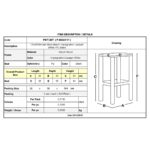 ΤΑΒΕΡΝΑΣ Σκαμπό BAR, Οξιά Βαφή Εμποτισμός Λάκα Άσπρο, Κάθισμα Pu Μαύρο 35x35x81cm - Image 9