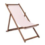 Σαιζ-Λόνγκ Ξαπλώστρα 3 θέσεων κλίσης, Οξιά Καρυδί - Textilene Εκρού, Πτυσσόμενη 56x100x80/98cm - Image 11