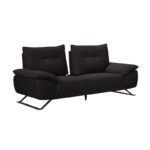 SELENA Καναπές 2-θέσιος Σαλονιού - Καθιστικού, Ύφασμα Ανθρακί, Μεταφερόμενη πλάτη 193x99/115x95cm - Image 7