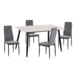 ΣΕΤ ΤΡΑΠΕΖΑΡΙΑΣ 5ΤΜΧ RAVEN HM21071.03 ΚΕΡΑΜΙΚΟ TOP ΛΕΥΚΟ ΜΑΡΜΑΡΟ--ΒΕΛΟΥΔΟ ΓΚΡΙ