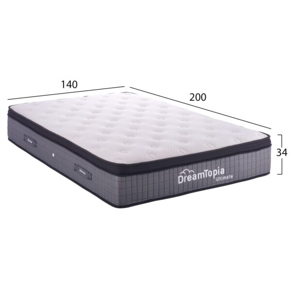 ΣΤΡΩΜΑ DREAMTOPIA, σειρά ULTIMATE HM661.140 POCKET SPRING ΜΕ ΑΝΩΣΤΡΩΜΑ 140X200x34Yεκ. - Image 2