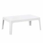 ΤΡΑΠΕΖΑΚΙ ΟΡΘΟΓΩΝΙΟ SLEEK HM6367.01 ΠΟΛΥΠΡΟΠΥΛΕΝΙΟ ΣΕ ΛΕΥΚΟ 105x64x40Υεκ.