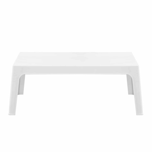 ΤΡΑΠΕΖΑΚΙ ΟΡΘΟΓΩΝΙΟ SLEEK HM6367.01 ΠΟΛΥΠΡΟΠΥΛΕΝΙΟ ΣΕ ΛΕΥΚΟ 105x64x40Υεκ. - Image 3