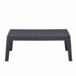 ΤΡΑΠΕΖΑΚΙ ΟΡΘΟΓΩΝΙΟ SLEEK HM6367.10 ΠΟΛΥΠΡΟΠΥΛΕΝΙΟ ΣΕ ΣΚΟΥΡΟ ΓΚΡΙ 105x64x40Υεκ. - Image 3