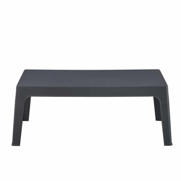 ΤΡΑΠΕΖΑΚΙ ΟΡΘΟΓΩΝΙΟ SLEEK HM6367.10 ΠΟΛΥΠΡΟΠΥΛΕΝΙΟ ΣΕ ΣΚΟΥΡΟ ΓΚΡΙ 105x64x40Υεκ. - Image 3