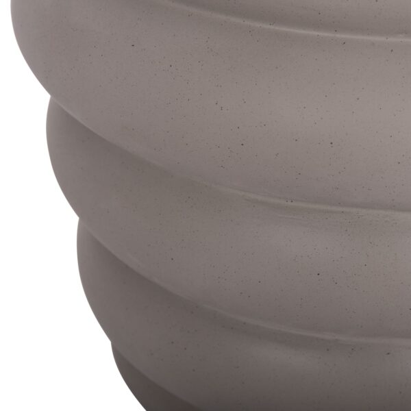 ΣΚΑΜΠΟ PUFFAT HM18172.03 FIBER CEMENT ΓΚΡΙ- ΞΥΛΟ TEAK TOP Φ45x46Υεκ. - Image 6