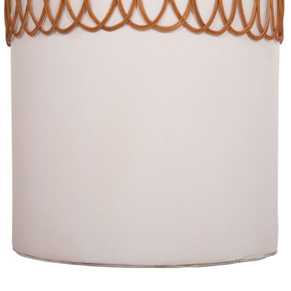 ΒΟΗΘΗΤΙΚΟ ΤΡΑΠΕΖΙ PRILEP HM18159.02 FIBER CEMENT ΛΕΥΚΟ & RATTAN--Φ60x76,5Υεκ - Image 6