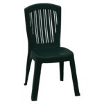 VERONIKA Καρέκλα Τραπεζαρίας Κήπου Στοιβαζόμενη, PP Απόχρωση Πράσινο 50x53x89cm - Image 5