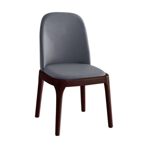 VISTA Καρέκλα Τραπεζαρίας- Κουζίνας, Απόχρωση Καρυδί, Pu Ανθρακί 49x52x87cm - Image 7